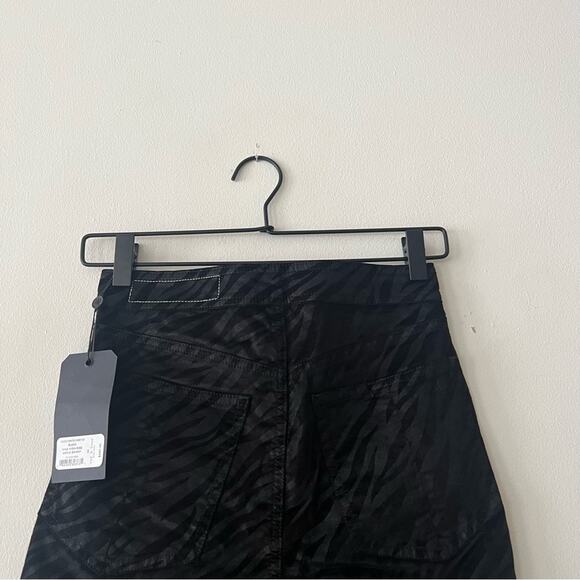Rag & Bone Nina Black Zebra High Rise Ankle Skinny Pants - Picture 7 of 7